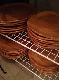 Campagnol dinner plates and salad plates