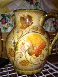 Hand painted  pitcher