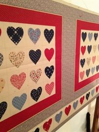 Quilted hearts