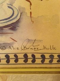 Artist Alie Kruse Kolk of The Netherlands