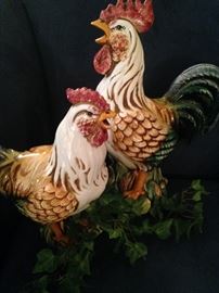 Country French roosters 