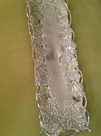 Arthur Court long & lean server (with grapes)