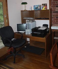 Computer, Desk, Chair, Home Office