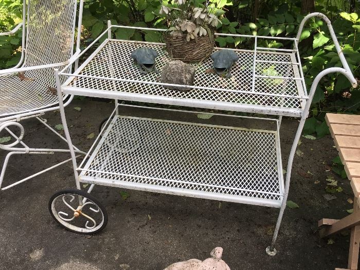 metal garden cart