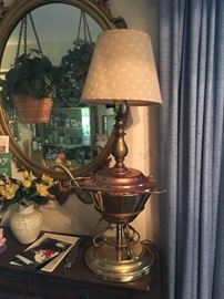 Vintage lamp with copper/brass