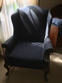 Wingback side chair