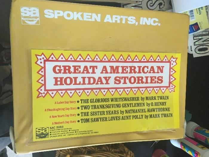 RARE vintage Great American Holiday Stories film strips/teachers' version