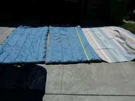 2 adult sleeping bags And 2 air mattress