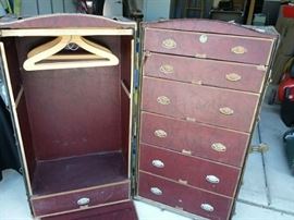 Antique steamer trunk