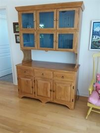 China hutch with glass front,