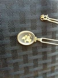 Gold nugget necklace