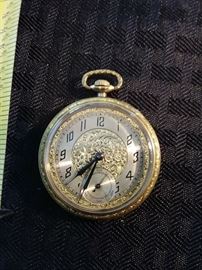 Gold pocket watch
