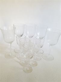  Floral Etched Crystal Stemware http://www.ctonlineauctions.com/detail.asp?id=737115