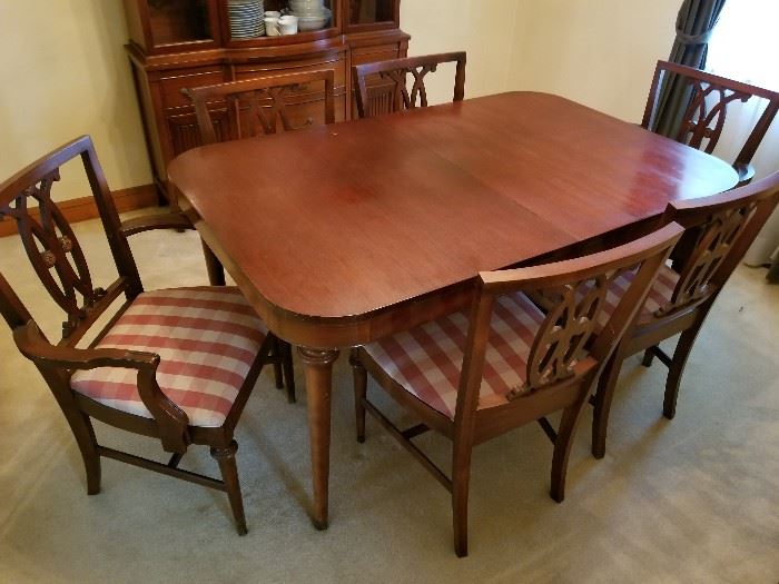 Chippendale Style Cherry Dining Table and Chairs   http://www.ctonlineauctions.com/detail.asp?id=737111