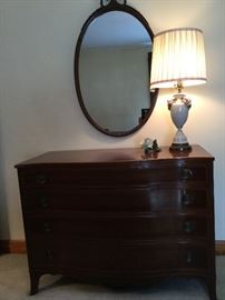 Vintage Mahogany Dresser set by RWAY	  http://www.ctonlineauctions.com/detail.asp?id=737135