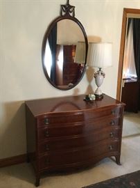 Vintage Mahogany Dresser set by RWAY	   http://www.ctonlineauctions.com/detail.asp?id=737135