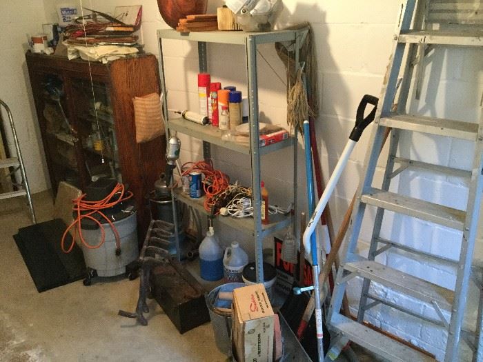 Wood-Frame Display Cabinet & Large Tool Assortment    http://www.ctonlineauctions.com/detail.asp?id=737603