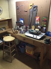  Work Bench, Shelf, and Tool Assortment   http://www.ctonlineauctions.com/detail.asp?id=737387
