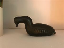 Inuit carving of a loon