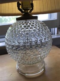 vintage glass lamp
