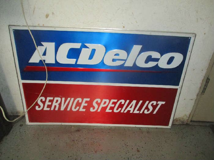 AC Delco sign