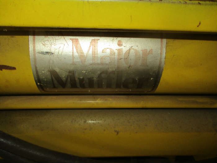 Label on major muffler pipe bending machine