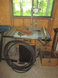 Table saw and heavy duty electrical cord