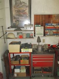 Tools and Craftsman tool boxes and carts