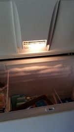 inside freezer