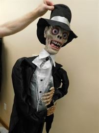 Hanging groom zombie prop