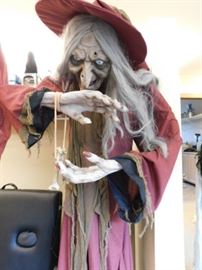 Fortune teller witch animatronic