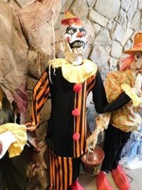 Evil clown halloween prop