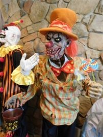 Clown animatronic Halloween prop