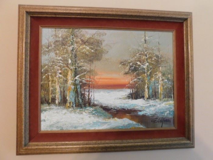 Original  Oil painting by G. WhiTman 