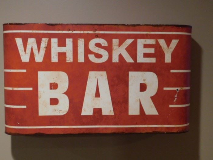 Whiskey BAR Medal sign 
