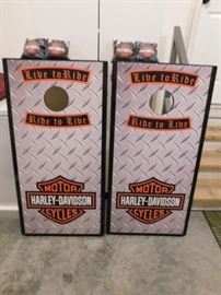 Harley-Davidson Corn Hole game boards 