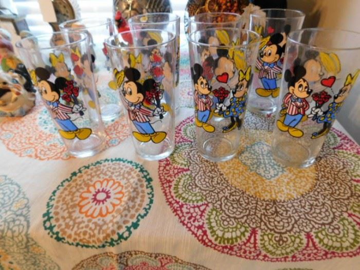 1978 Mickey Mouse glass collection