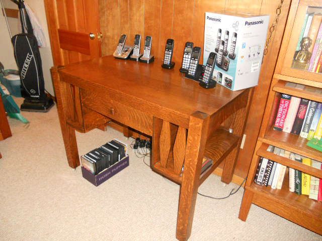 Mission oak desk