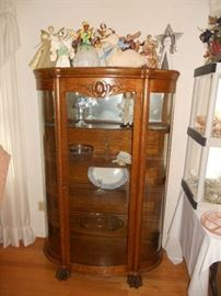 Bow front china cabinet