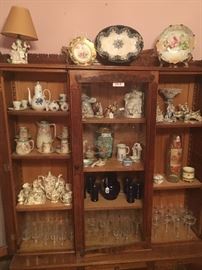 Rosenthal, Chintz, Bavarian, more. Display bookcase is SOLD. 
