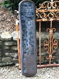 Rock City thermometer. Gate not for sale.