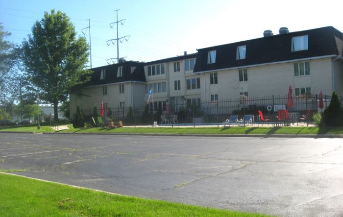 Parking on back side, east side, off street for estate sale shoppers
