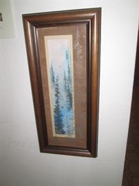 Watercolor? Forest w/Etched Glass