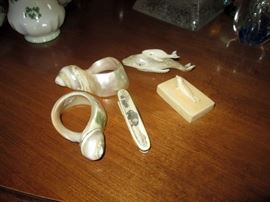Scrimshaw items