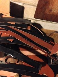 Sample of leather pieces