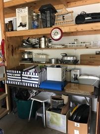Kitchenware, Tub Seat, Plastic Service Pieces, Wood Placemats, Bug Zapper