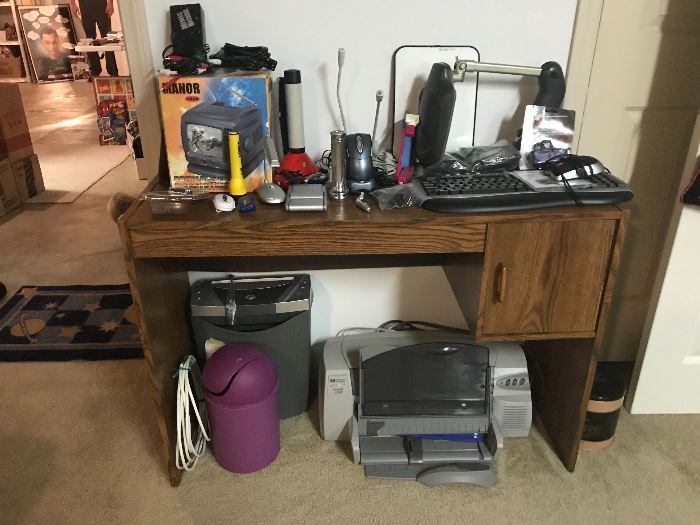 Office Supplies, Electronic, Small Desk (Great for Kids Room)