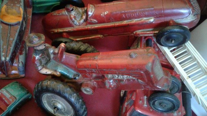 Auburn tractor and race car