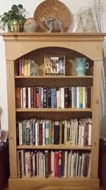 FIRST OF TWO MATCHING PINE BOOKCASES