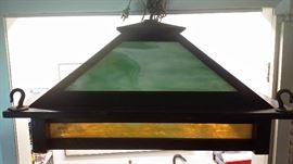 SECOND PICTURE OF MISSION LAMP SHADE SHOWING COLORING